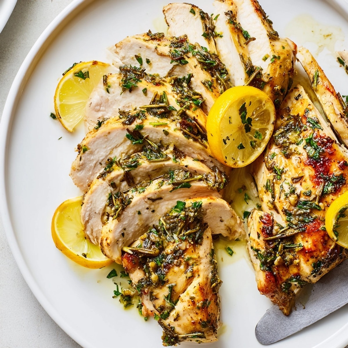 Aromatic Lemon Herb Chicken: Picture tender chicken, fragrant herbs, and bright, zesty flavors.