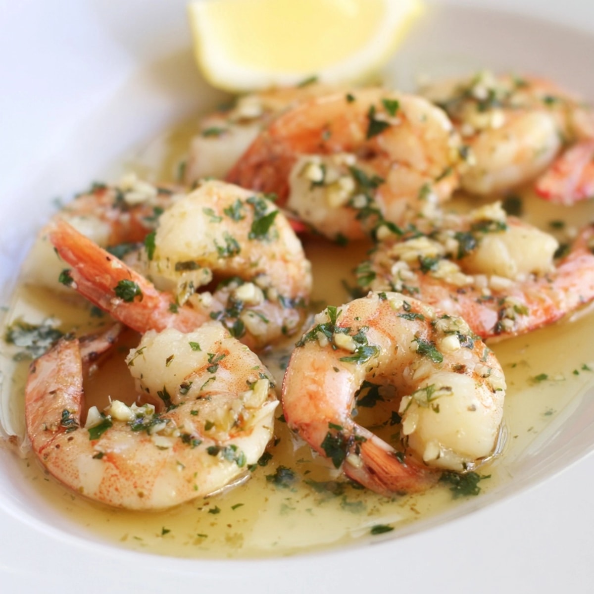 Easy weeknight Garlic Shrimp Skillet recipe, showcasing flavorful shrimp served in a bright, zesty sauce.