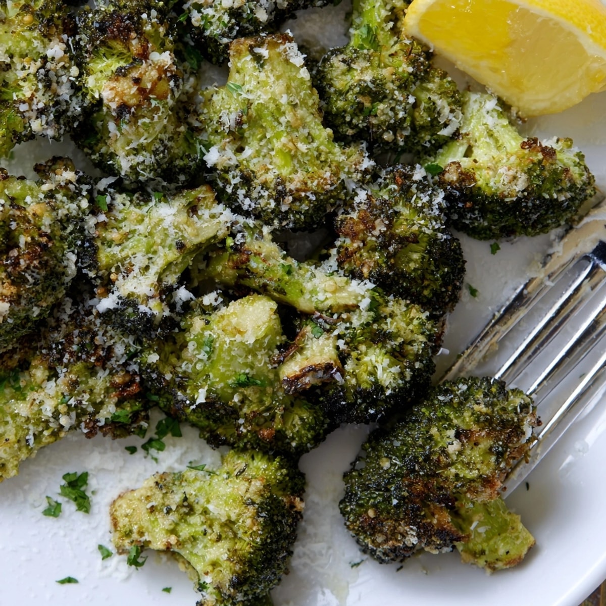 Oven-roasted Garlic Parmesan Broccoli: cheesy, savory, a flavorful, healthy vegetarian delight.
