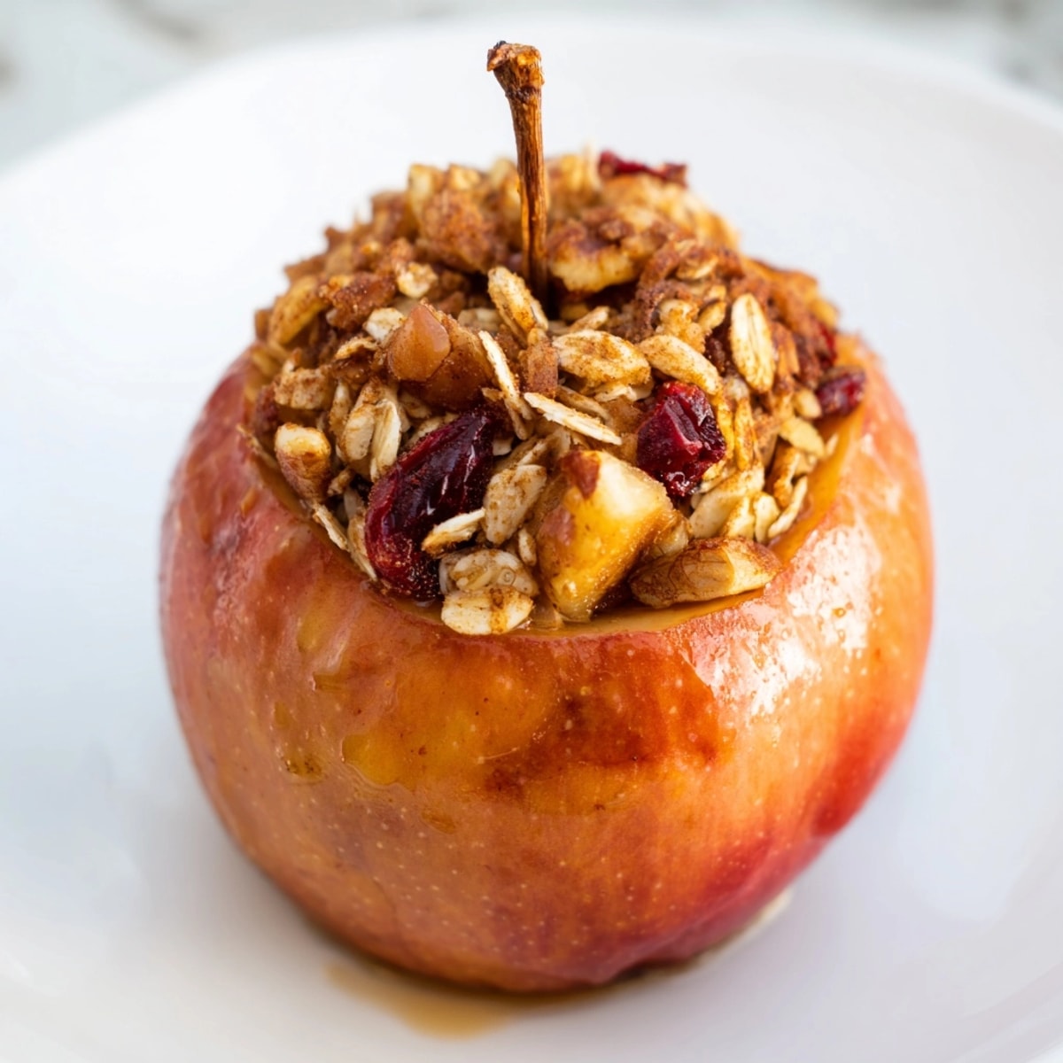 Golden Maple Baked Apples glistens with syrup, warm spiced comfort, ready to eat.