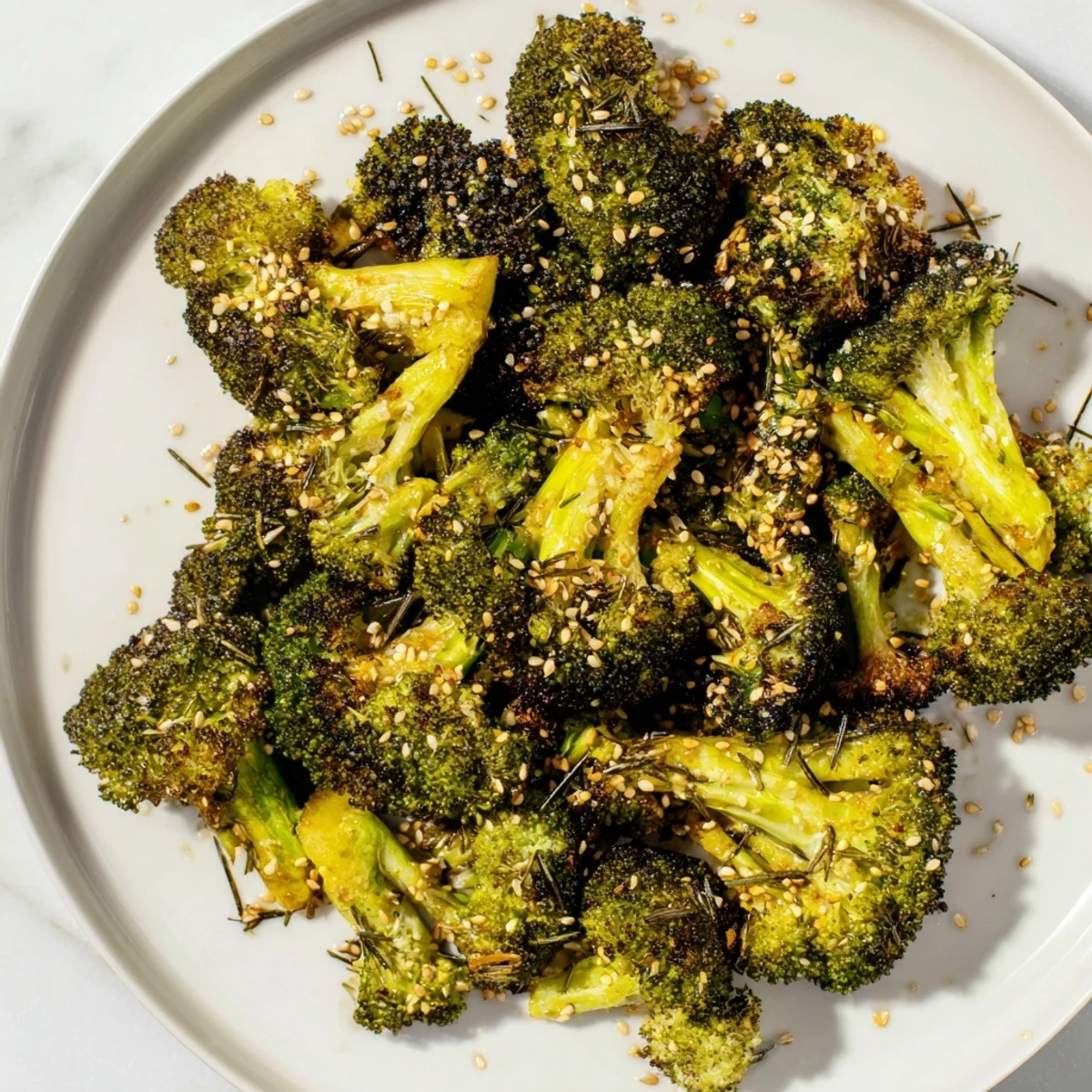 Sesame Roasted Broccoli Rosemary