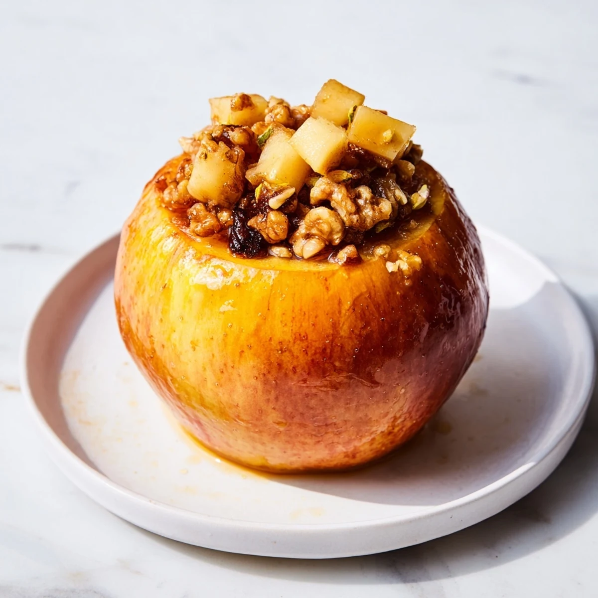 Delicious, fragrant Maple Kissed Cardamom Baked Apples, perfect for fall, cooked until tender and juicy.