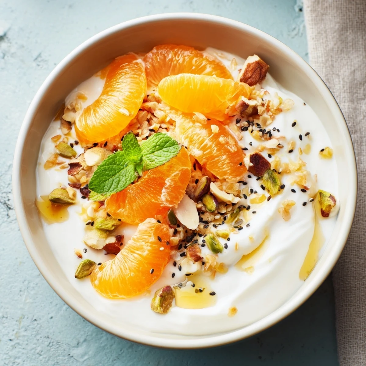 Creamy Greek yogurt layered with vibrant citrus fruits makes a refreshing Citrus Yogurt Bowl.