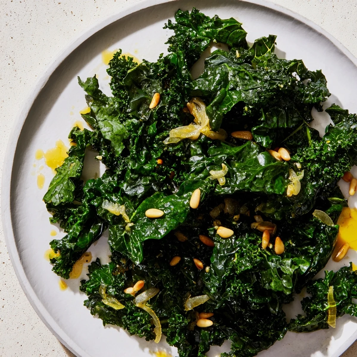 Sizzling Hearth Baked Garlic Sautéed Kale, the oven-browned edges promising a delicious side dish.