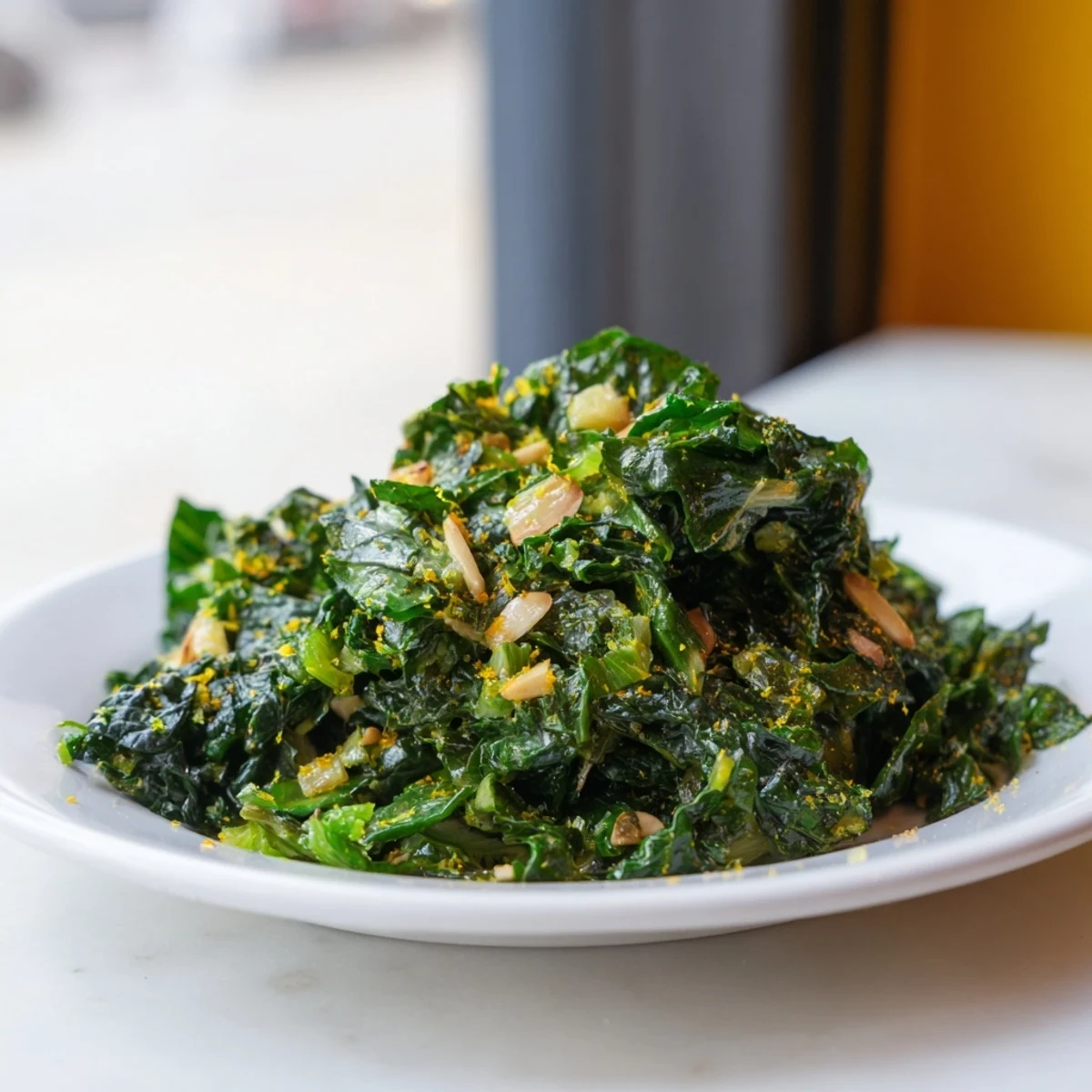 Orange Kissed Braised Winter Greens
