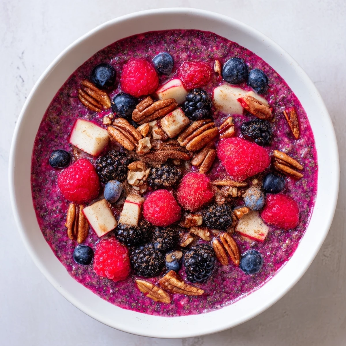 A close-up of baked Buckwheat and Berry Porridge, a hearty gluten-free breakfast creation.