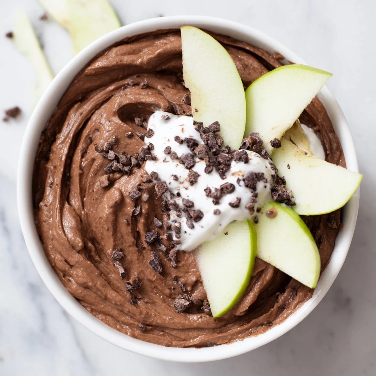Avocado Apple Warmed Chocolate