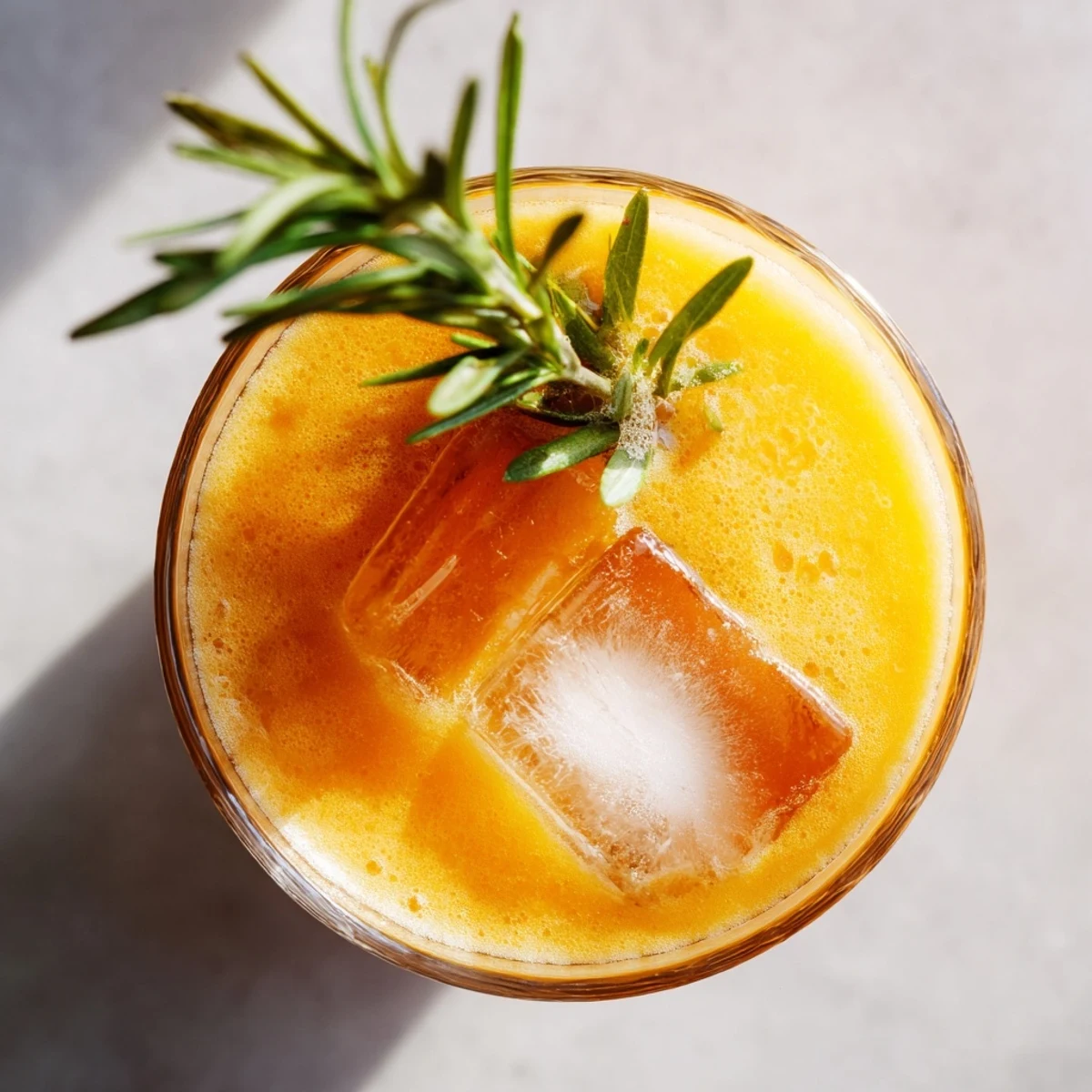 Sliced carrots, pears, and peeled oranges ready to blend into a refreshing, spice-kissed Carrot Orange, Pear & Rosemary Spice Smoothie.