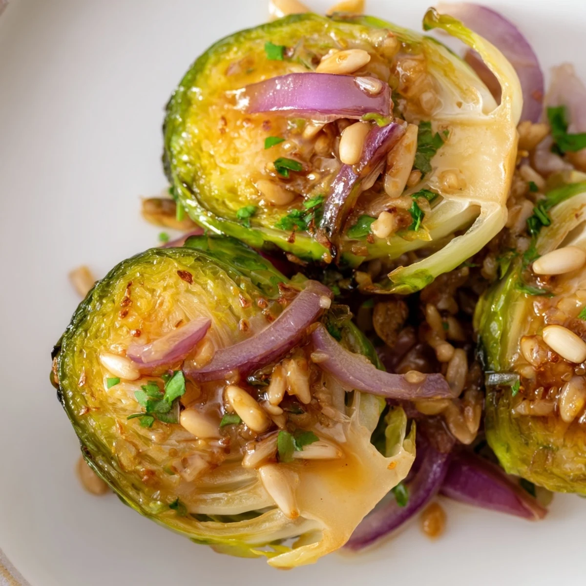 Honey Glazed Brussels Sprouts