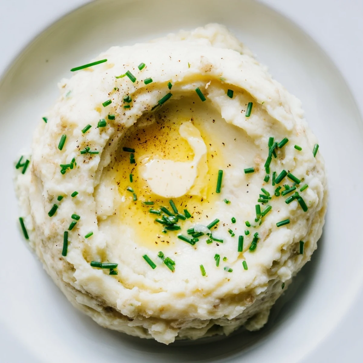Golden roasted celeriac cubes and garlic cloves on a baking sheet before being mashed.