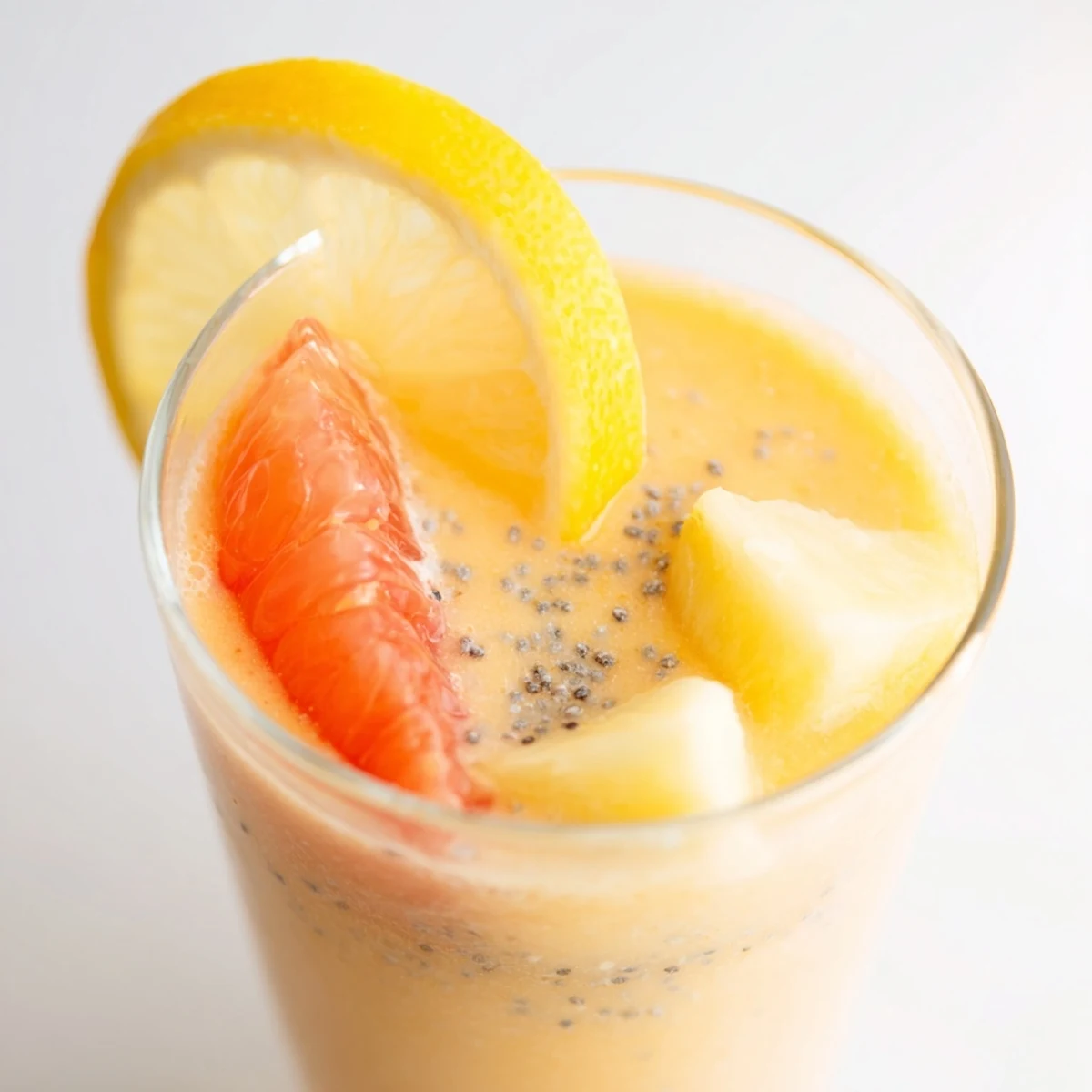 Orange, grapefruit, and pineapple blended with fresh ginger for a zesty, vibrant Citrus Ginger Smoothie.