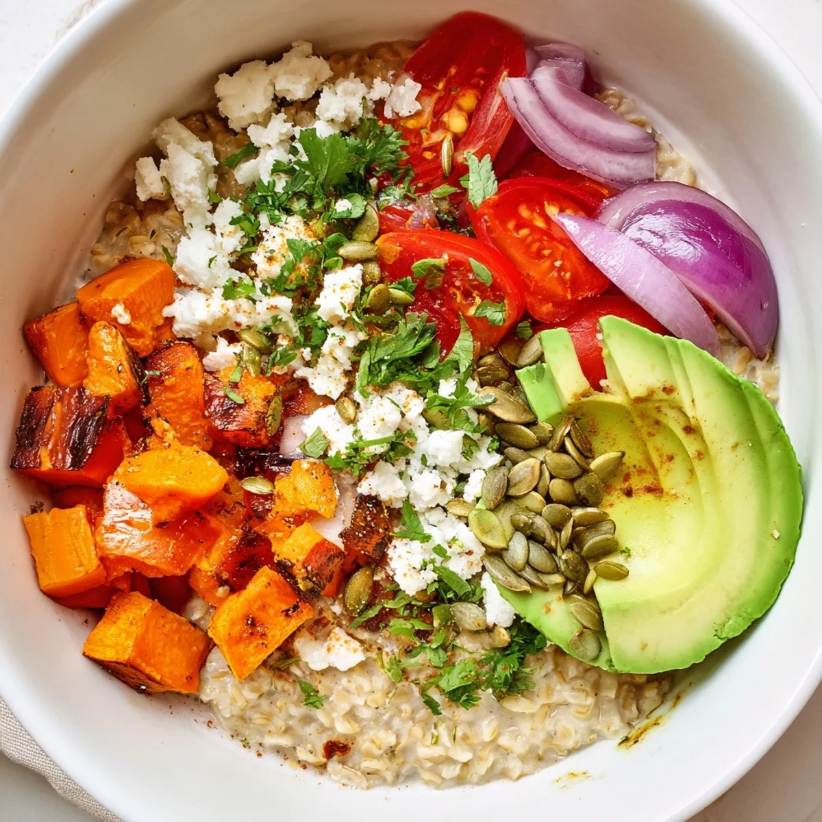 Savory Slow-Roasted Oat Bowl
