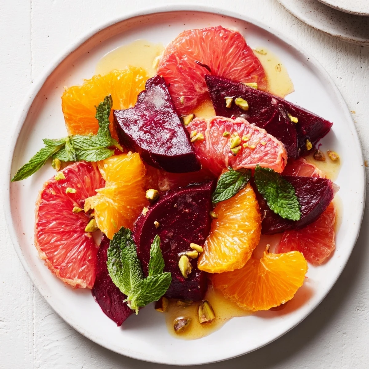 Vibrant Citrus Bright Roasted Beets and Citrus salad served chilled with juicy citrus and tender roasted beets ready to eat.