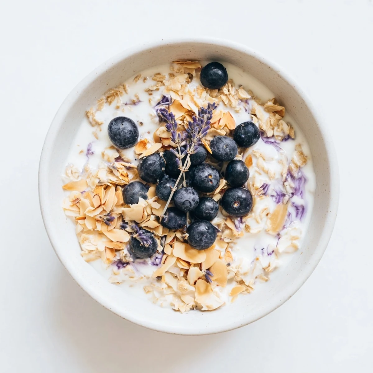 Blueberry Lavender Oat Breakfast Bowl
