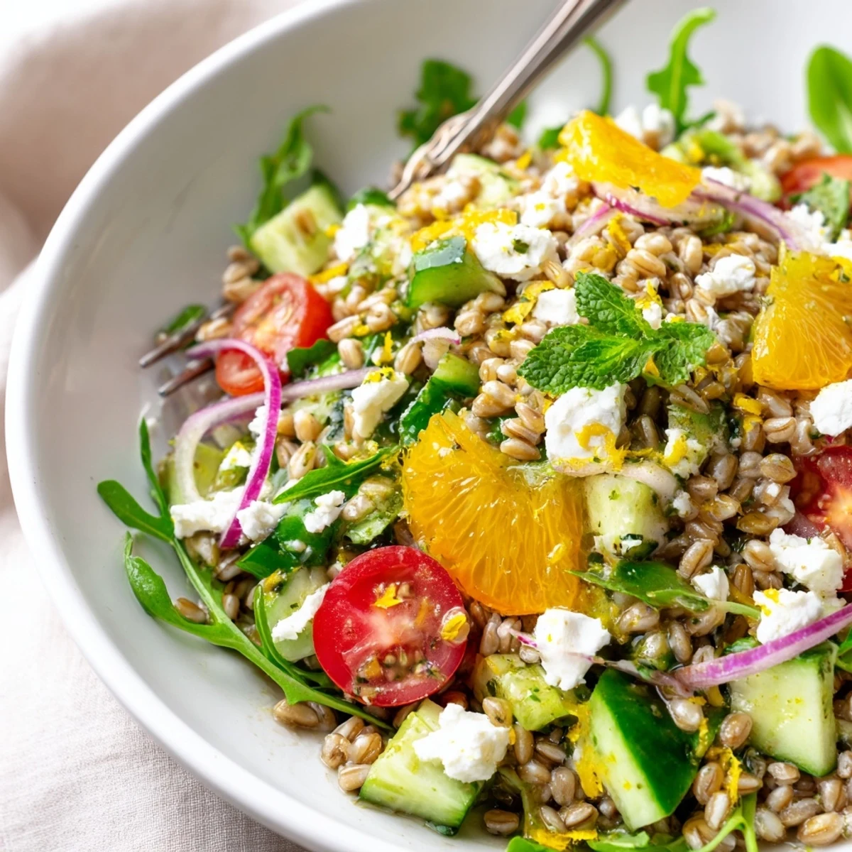 Citrus Herb Farro Bowl