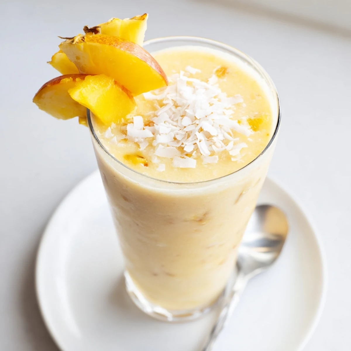 Pineapple Peach Coconut Smoothie