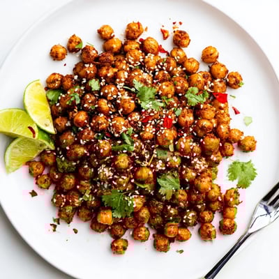 Crispy Chili Sesame Chickpea Bites