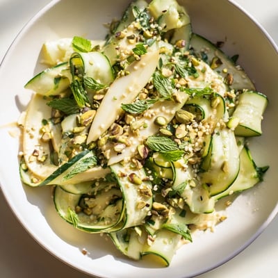 Cucumber Apple Pistachio Salad