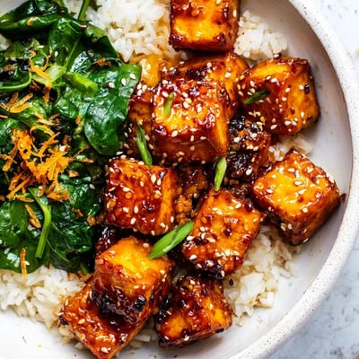 Orange Ginger Tofu Bowl