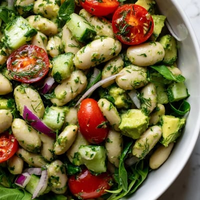 Creamy Avocado White Bean Bowl